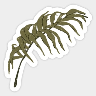 Palm leaf sticker Sticker